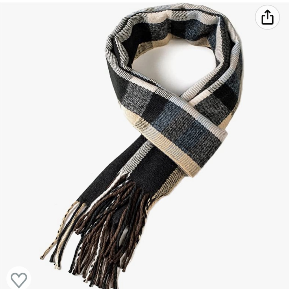 NWT never opened Alpine Swish Mens Plaid Scarf